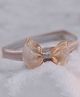 BABY Charm Glitter Bow Applique Detailed Headband - Peach