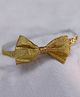 BABY Charm Glitter Bow Applique Detailed Headband - Gold