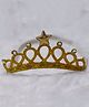 BABY Charm Crown Designed Shimmered Headband - Gold