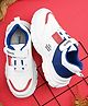 Steprite New Fashion Text Designed Lace Up Shoes - Blue