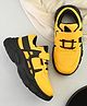 Steprite Mesh Detailed & Colour Blocked With Velcro Closure Shoes - Black