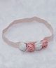 BABY Charm Rose Applique Detailed Headband - Peach