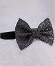 BABY Charm Bow Applique Detailed Glitter Designed Headband - Black