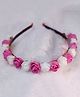 BABY Charm Floral Applique Detailed Hair Band - Pink