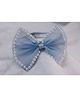 BABY Charm Bow Applique Detailed Pearls Embellished Headband - Sky Blue