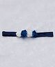BABY Charm Floral Applique Detailed Headband - Navy Blue