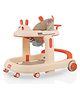 BUNNIE Baby Walker with 3 Height Adjustments, 2-in-1 Push Walker Mode, Toy Tray with Lights and Music (Orange)