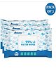 Romsons 99% Water Baby Wipes Enriched with Aloe Vera | 150x200 mm | Paraben Free | 80 Wipes/Pack (Pack of 3) 240 Wipes
