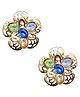 La Flamor Drop Earrings  1 Pair, Gold Plated, ER-054 - 15 g