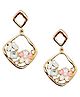 La Flamor Drop Earrings  1 Pair, Gold Plated with Stones & Crystal Accents,ER-051 - 15 g