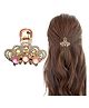 La Flamor Claw Hair Clip  1 Piece, Rose Gold with Crystal Accents, HA-024