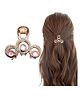 La Flamor Claw Hair Clip  1 Piece, Rose Gold with Crystal Accents, HA-026