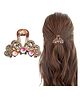 La Flamor Claw Hair Clip  1 Piece, Rose Gold with Crystal Accents, HA-025