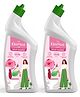 Kleenest Advanced Toilet Cleaner Liquid, Rose  1 litre (Pack of 2)| Thick Formula with Natural Citric Acid| Limescale Remover| Removes 99.9% germs| Provides Long Lasting Freshness| Bleach Free