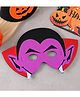 Halloween Masquerade Party Draculla Mask - Purple & Red