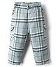 Ollypop Textile Woven Full Length Trouser With Checks - Turquoise