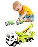 MUREN Pull Back Truck Toys for Kids, Sanitaion Vehicle Engineering Truck Models Educational Game-Gift for Boys & Girls - Pack of 2 (Random Design Will be Shipped)
