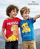HoneyHap Disney Single Jersey Knit Half Sleeves T-Shirts with Lion King Graphic Pack of 2 - Red & Blue