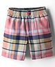 Noddy Checked Shorts - Peach