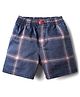 Noddy Checked Shorts - Navy Blue