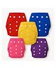 Sparkle Joy Free Size Reusable Cloth Diaper Without Insert Pad- (Pack of 5)- Multicolor