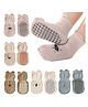 Bembika Cotton Pack Of 5 Animals Designed Anti Skid Socks Shoes - Multi Colour