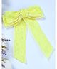 Funkrafts Pearls Embellished & Bow Applique Detailed Barrette Hair Clip - Yellow