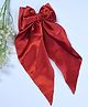 Funkrafts Bow Applique Detailed Barrette Hair Clip - Red