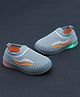 NEW STEPS Wave Designed LED Slip On Shoes - Grey