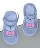 NEW STEPS Bow & Animal Ears Applique Detailed Sandals - Sky Blue