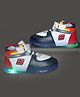 NEW STEPS S Alphabet Patch Detailed LED Shoes - Red
