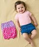 Babyoye Cotton Knit Floral Printed Bloomers Pack of 3 - Multicolor