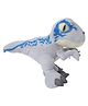 Jurassic World Velociraptor Style Dinosaur Plush Soft Toy Grey - Height 27 cm