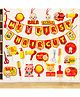Zyozi My First Hair Cut Decorations Banner, Photo Booth Props & Swirls Hanging - Pack of 23
