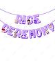 Zyozi Annaprashan Decorations Items - Rice Ceremony Paper Banner- Purple