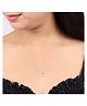 Silver Chest 925 Pendant for Women and Girls with Silver Chain | Silver Necklace with AAA Cubic Zirconia stones | Design - Stylish Simple Heart