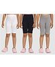 Zion Cotton Lycra Knit Pack Of 3 Solid 4 Way Stretchable Tights - Multi Colour