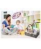 Mom Care Baby Diaper Storage Organizer Nappies Bag For Mother Stylish Storage Bag For All Newborn Baby Products Nursery  Basket -Black