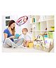 Mom Care Baby Diaper Storage Organizer Nappies Bag For Mother Stylish Storage Bag For All Newborn Baby Products Nursery  Basket-Brown