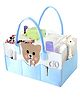 Mom Care Baby Diaper Storage Organizer Nappies Bag For Mother Stylish Storage Bag For All Newborn Baby Products Nursery  Basket- blue