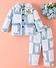 Mark & Mia Full Sleeves Winter Wear Night Suit With Animal Design - Blue