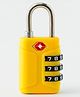 Small Luggage Lock with 3 Digit Number Lock - Yellow| Sturdy & Durable| Ideal for Trolleys, Air Bags, Duffle Bag, Suitcase