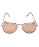 KIDSUN Solid 100% UV Protection Butterfly Aviator Sunglasses - Rose Gold