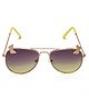 KIDSUN Ombre 100% UV Protection Butterfly Aviator Sunglasses - Yellow