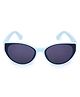 KIDSUN Colour Blocked 100% UV Protection Cat Eye Sunglasses - Sky Blue