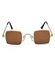 KIDSUN Colour Blocked 100% UV Protection Square Sunglasses - Brown