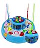NEGOCIO Fishing Game Toy Set for Kids with Multilayer Rotating Pond, 26 Fishes, 4 Fishing Poles, Dynamic Light and Music  Safe and Durable- PACK OF 1- COLOR MAY VARY