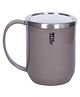 Jaypee Plus Cupshup Coffee Mug with Lid Stainless Steel Inner & Cover Insulated Tea Cup | BPA Free | Food Grade |Heat Retention|Suitable for Gift, 400 ml, Mirror Grey