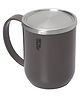 Jaypee Plus Cupshup Coffee Mug with Lid Stainless Steel Inner & Cover Insulated Tea Cup | BPA Free | Food Grade |Heat Retention|Suitable for Gift, 400 ml, Grey