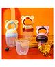 AEREX Silicone Food Pacifier with Handle Soft Baby Bear Shaped Fruit Nibbler Chewing Nibbler for Babies Baby Fruit Teether for Newborn Babies (Multicolor)